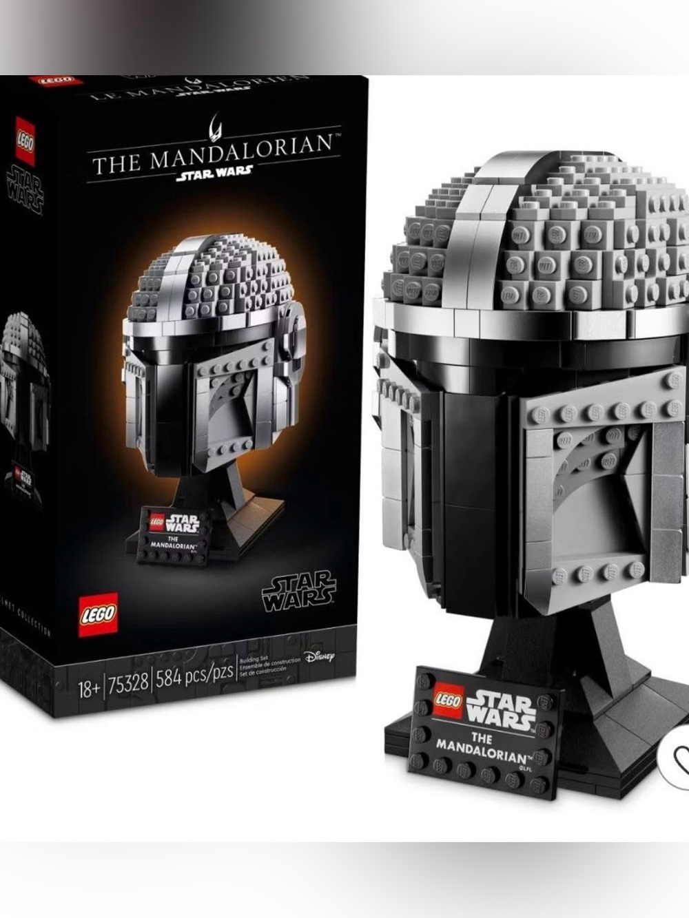 75328 THE MANDALORIAN HELMET star wars lego NEW legos set mask head
